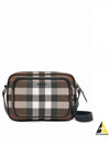 Men's Check Logo Messenger Cross Bag Brown - BURBERRY - BALAAN 2