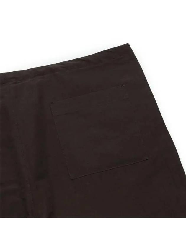 Men's Easy High Density Linen Weather Shorts Dark Brown - AURALEE - BALAAN 6