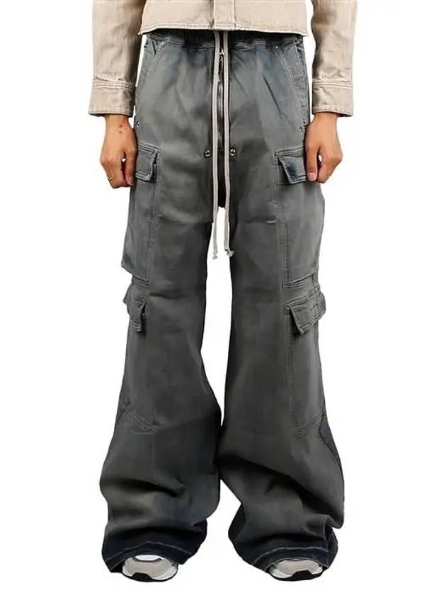 DU02D2398 SKY 46 Dark Shadow Porterville Double Cargo Pants - RICK OWENS - BALAAN 1