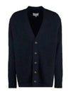 Back Stitched Virgin Wool Cardigan Navy - MAISON MARGIELA - BALAAN 2