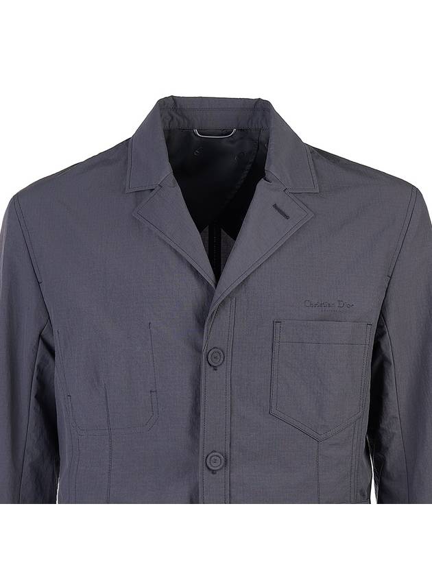 Workwear Technical Ripstop Jacket Anthracite Grey - DIOR - BALAAN 5