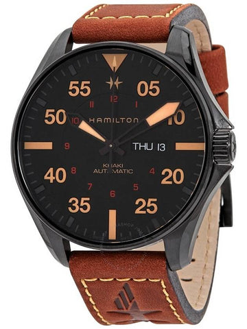 Hamilton Khaki Pilot Automatic Black Dial Men's Watch H64705531 - HAMILTON - BALAAN 1