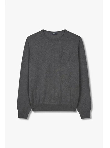 Special Week 5 Double Coupon Men s Cashmere Silk Crew Neck Knit Charcoal - HERNO - BALAAN 1