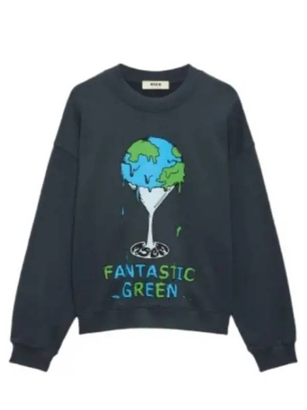 Fantastic Green Sweatshirt Grey - MSGM - BALAAN 2