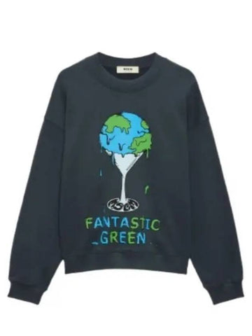 Fantastic Green Sweatshirt Grey - MSGM - BALAAN 1