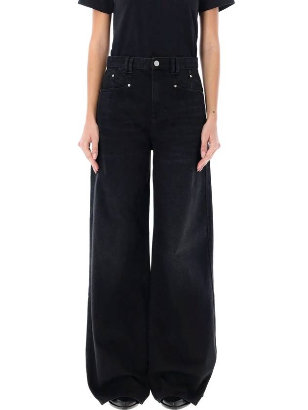 Lemony Wide Jeans Black - ISABEL MARANT - BALAAN 2