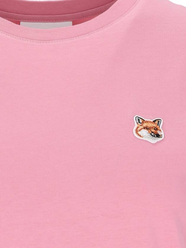 Fox Head Patch Regular Short Sleeve T-Shirt Pink - MAISON KITSUNE - BALAAN 4