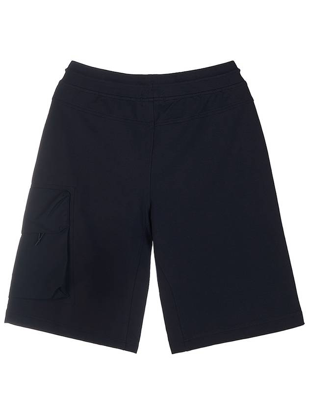 Metropolis Series Stretch Fleece Mixed Cargo Shorts Navy - CP COMPANY - BALAAN 3