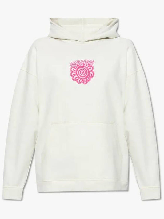 White Pink Cotton Sweatshirt T3538135 B0560956182 - GANNI - BALAAN 2