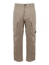 Twill Stretch Lens Cargo Straight Pants Beige - CP COMPANY - BALAAN 2