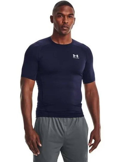 Men's Heart Gear Compression Short Sleeve T-Shirt Navy - UNDER ARMOUR - BALAAN 2