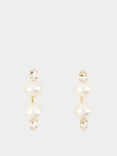 Double Ended Earrings - Simone Rocha - Pearl - Beige - SIMONE ROCHA - BALAAN 1