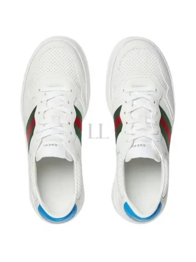 Web Detail Blue Tab Low Top Sneakers White - GUCCI - BALAAN 2