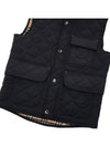 Diamond Quilted Thermoregulated Vest Black - BURBERRY - BALAAN 7