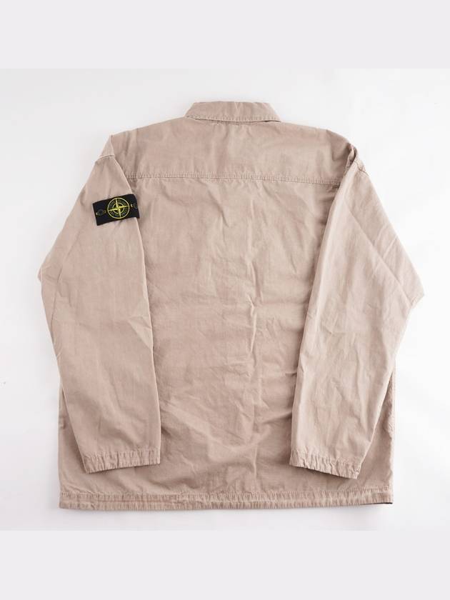 Old Treatment Over Long Sleeve Shirt Dove Grey - STONE ISLAND - BALAAN 3