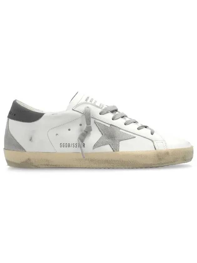 Superstar Leather Low Top Sneakers Grey White - GOLDEN GOOSE - BALAAN 3