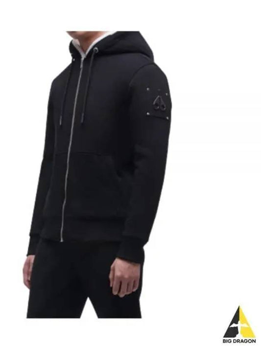 Classic Bunny Zip Up Hoodie White Lining Black - MOOSE KNUCKLES - BALAAN 2