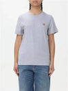 Fox Head Patch Regular Short Sleeve T-Shirt Grey - MAISON KITSUNE - BALAAN 5