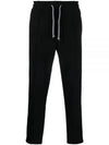 Men's Techno Fleece Cotton Track Pants Black - BRUNELLO CUCINELLI - BALAAN 2