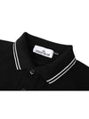 Logo Patch Polo Shirt Black - STONE ISLAND - BALAAN 4