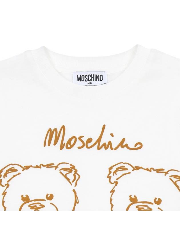 Kids short sleeve t shirt HWM04K LAA01 10063 - MOSCHINO - BALAAN 3