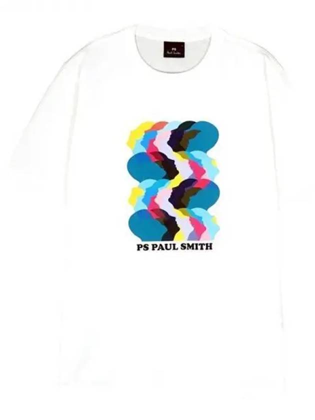 Heads Up Print Short Sleeve T-Shirt White - PAUL SMITH - BALAAN 2