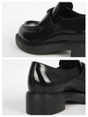 Triangle Logo Chocolate Brushed Leather Loafers Black - PRADA - BALAAN 6