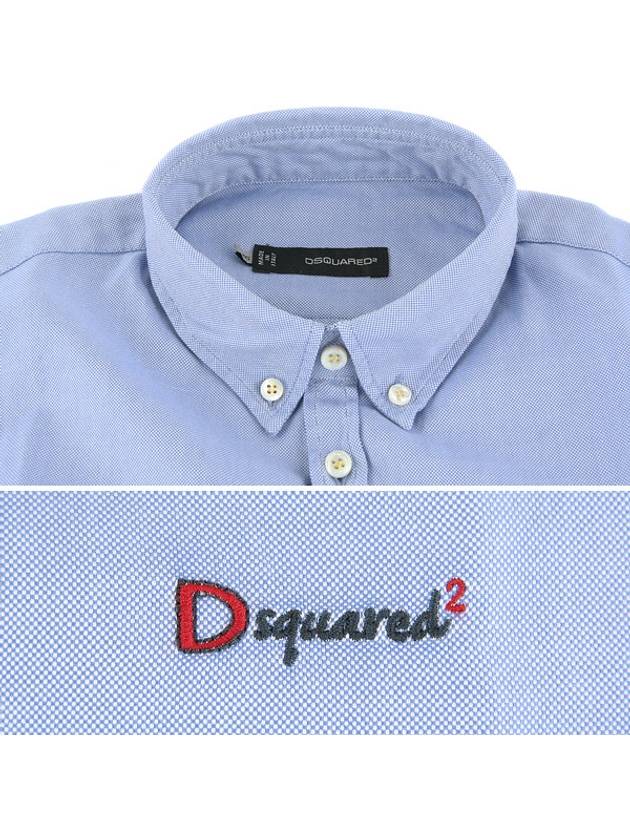 74DL0454 S41308 085Sky Blue Southern Soft Oxford - DSQUARED2 - BALAAN 6