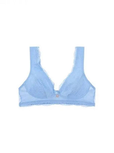 UNDERWEAR Women s Flower Lace Bralette Bra Blue 271998 - EMPORIO ARMANI - BALAAN 1