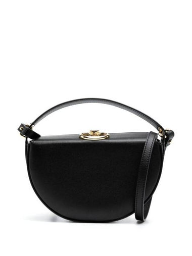 Garavani Logo Plaque Shoulder Bag Black - VALENTINO - BALAAN 1