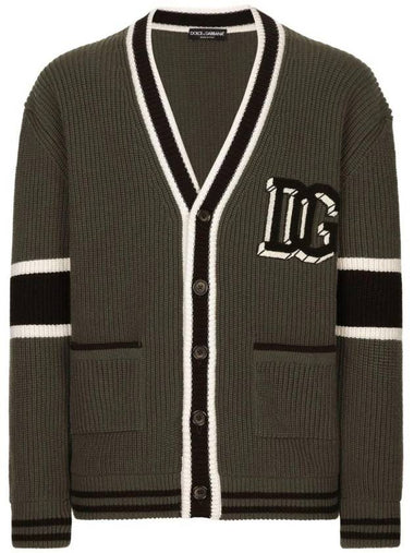 DG logo patch knit cardigan black - DOLCE&GABBANA - BALAAN 1