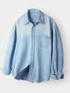 Biowashing Snap Denim Shirt Light Blue - INDUST - BALAAN 3