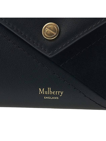 M Zipper Tri-fold Half Wallet Black - MULBERRY - BALAAN 7