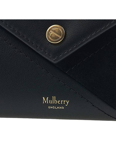 M Zipper Tri-fold Half Wallet Black - MULBERRY - BALAAN 7