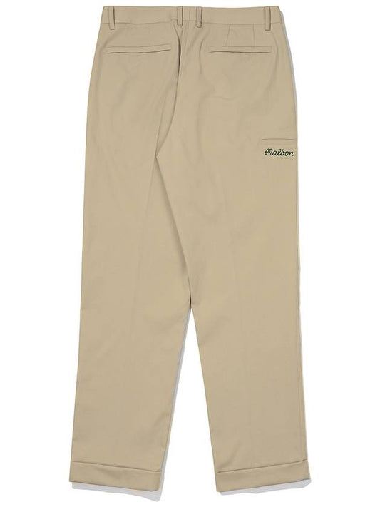 One tuck tapered chino pants BEIGE MAN - MALBON GOLF - BALAAN 2