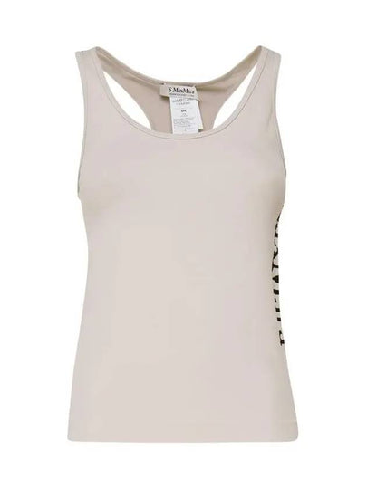 FORTUNA logo sleeveless top light beige 2429946011 011 - MAX MARA - BALAAN 2