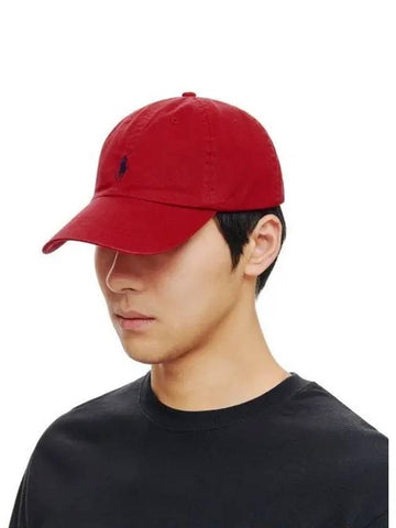 Cotton Chino Baseball Cap Red - POLO RALPH LAUREN - BALAAN 1