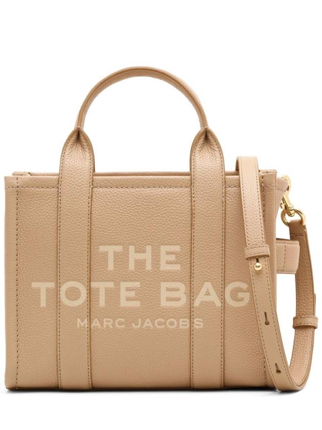 Small Leather Tote Bag Beige - MARC JACOBS - BALAAN 2