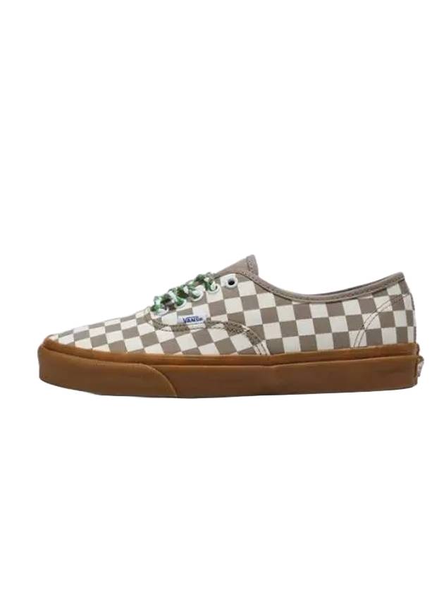 Authentic Checkerboard Moon Rock Low Top Sneakers Brown - VANS - BALAAN 1