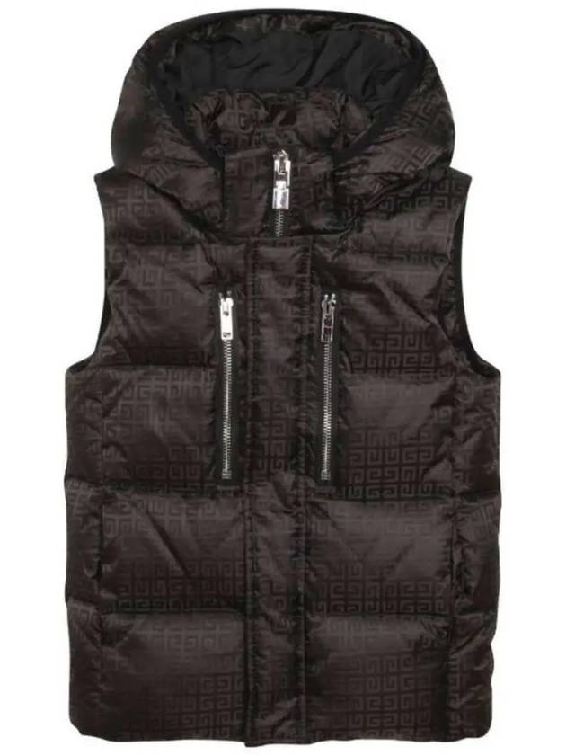 Kids Full Logo Down Padded Vest Black H26139 - GIVENCHY - BALAAN 1