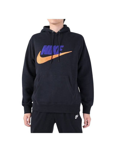 Club Fleece Pullover Hoodie Black - NIKE - BALAAN 1