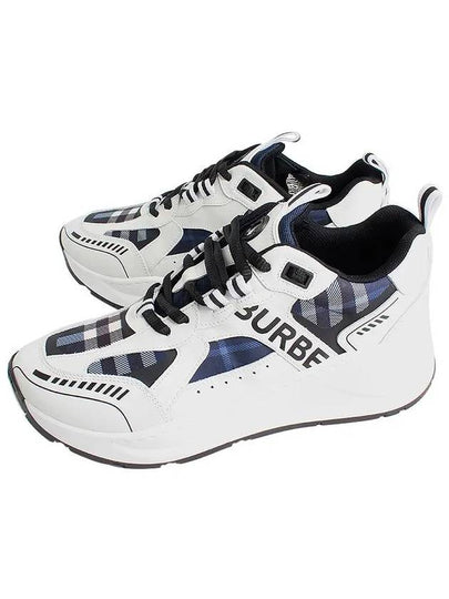 Check Panel Low Top Sneakers White - BURBERRY - BALAAN 2