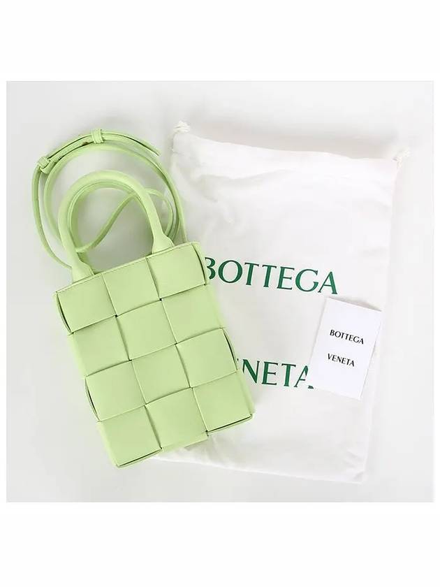 Cassette Mini Tote Bag Green - BOTTEGA VENETA - BALAAN 7