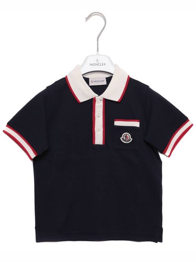 Color Block Polo Short Sleeve T Shirt 8A00003 8496W 778 24S - MONCLER - BALAAN 1