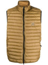 Loom Woven Chambers Recycled Nylon Down Padding Vest Brown - STONE ISLAND - BALAAN 1