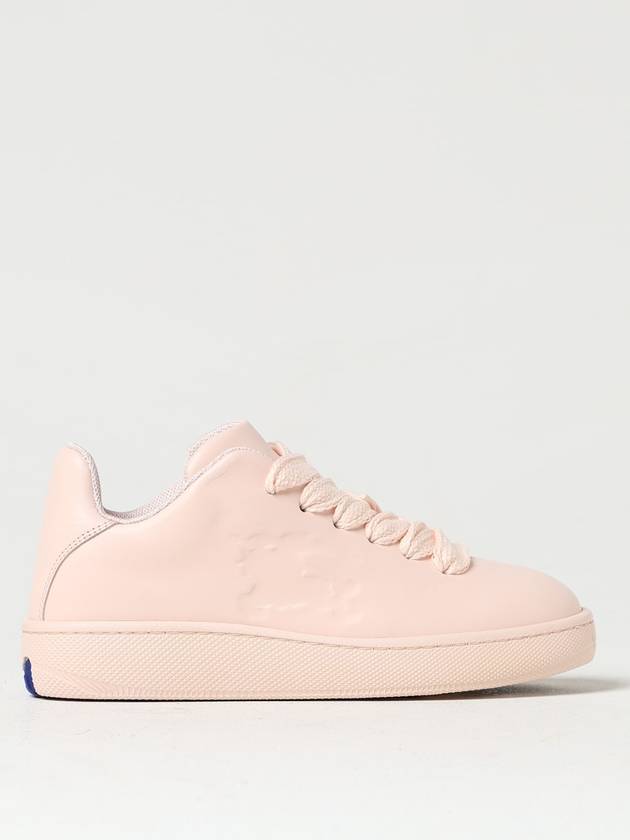 Box Leather Low-Top Sneakers Pink - BURBERRY - BALAAN 5