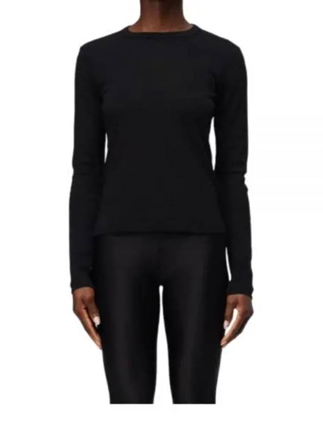 Logo Slim Long Sleeve T-Shirt Black - HELMUT LANG - BALAAN 2