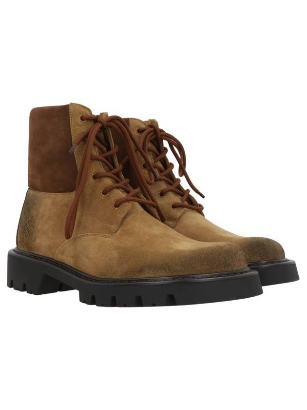 Men's Sierra Combat Boots Brown - LOEWE - BALAAN 5