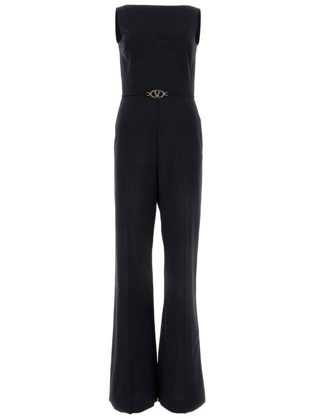 Valentino Garavani Jumpsuit With V Detail - VALENTINO - BALAAN 1