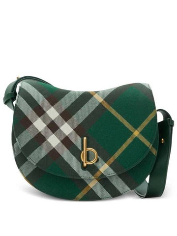 Rocking Horse Leather Medium Cross Bag Green - BURBERRY - BALAAN 1